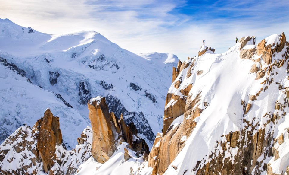 snow-covered mountains during daytime