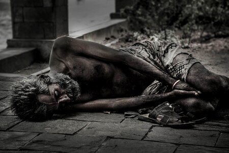 Poverty social person photo