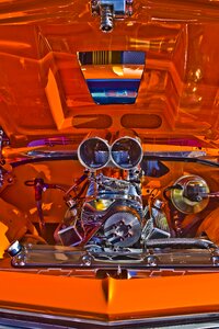 Chrome engine vehicle
