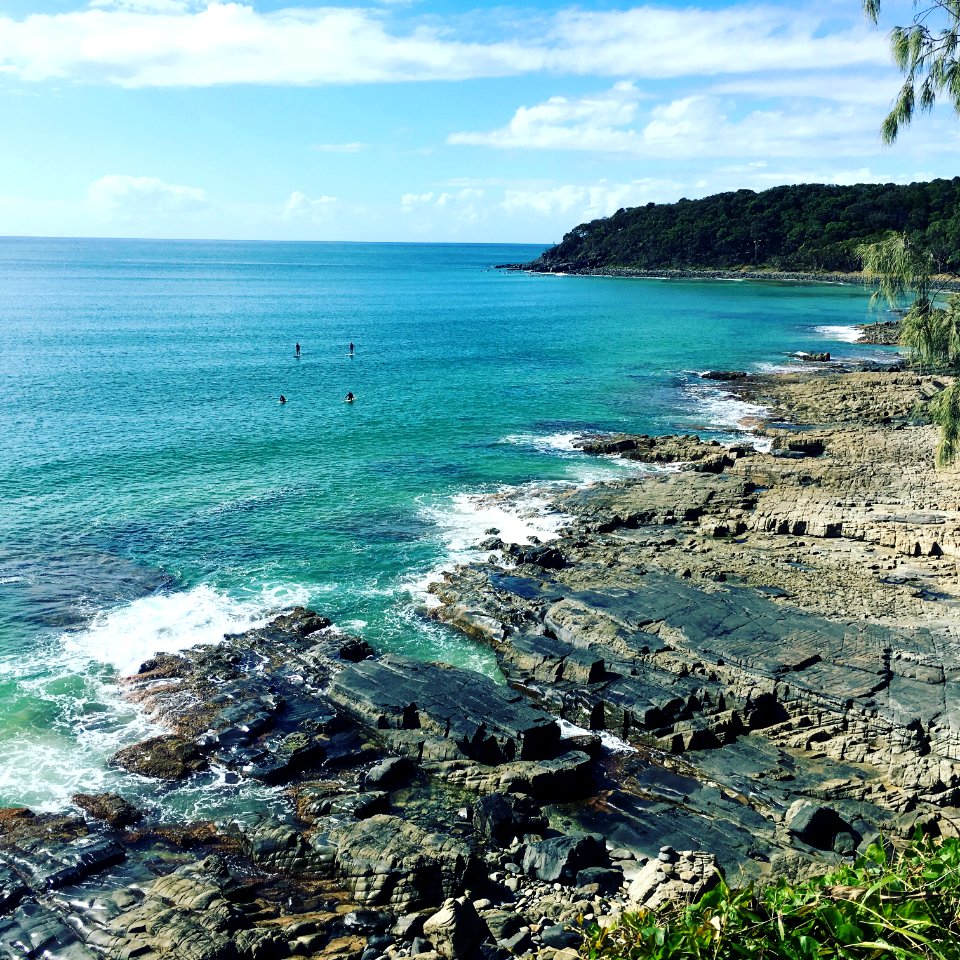 Rocks, Trees, Blue