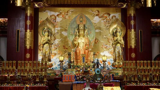 Temple chinatown singapore photo