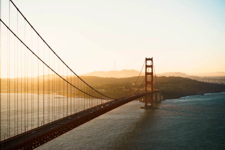 aerial shot photo of Golden Gate Bridge photo