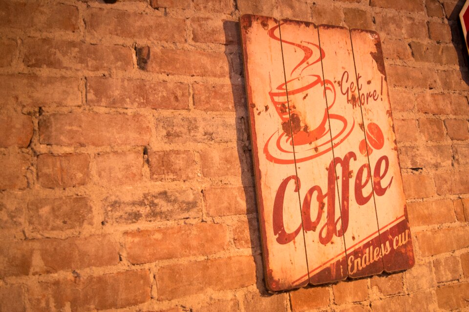 Coffee restaurant brick