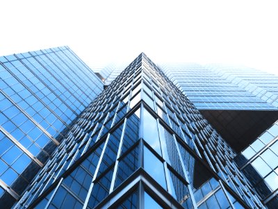 low angle photography curtain wall buildings photo