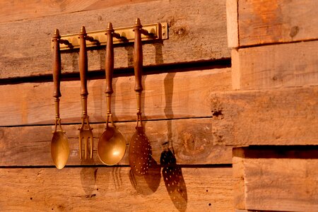 Wall ladle wood