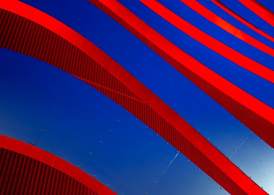 red and blue digital wallpaper