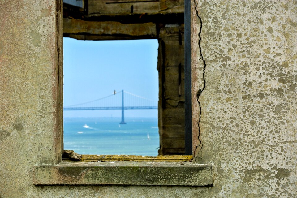 Oakland bay bridge ruin abandoned