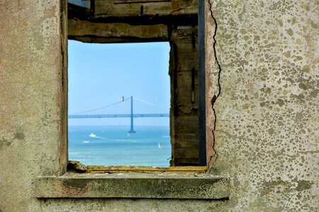 Oakland bay bridge ruin abandoned photo