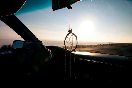 gray dreamcatcher photo