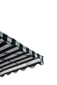 white and black striped canopy tent photo