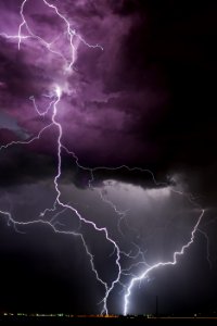 selective photography of white thunder