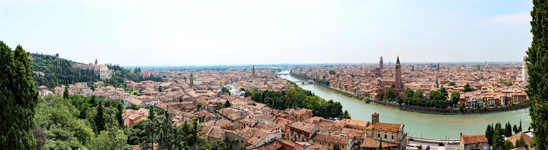 Mediterranean historic center panorama