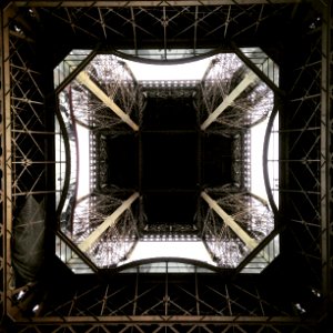 worm's eye view photography of steel structure