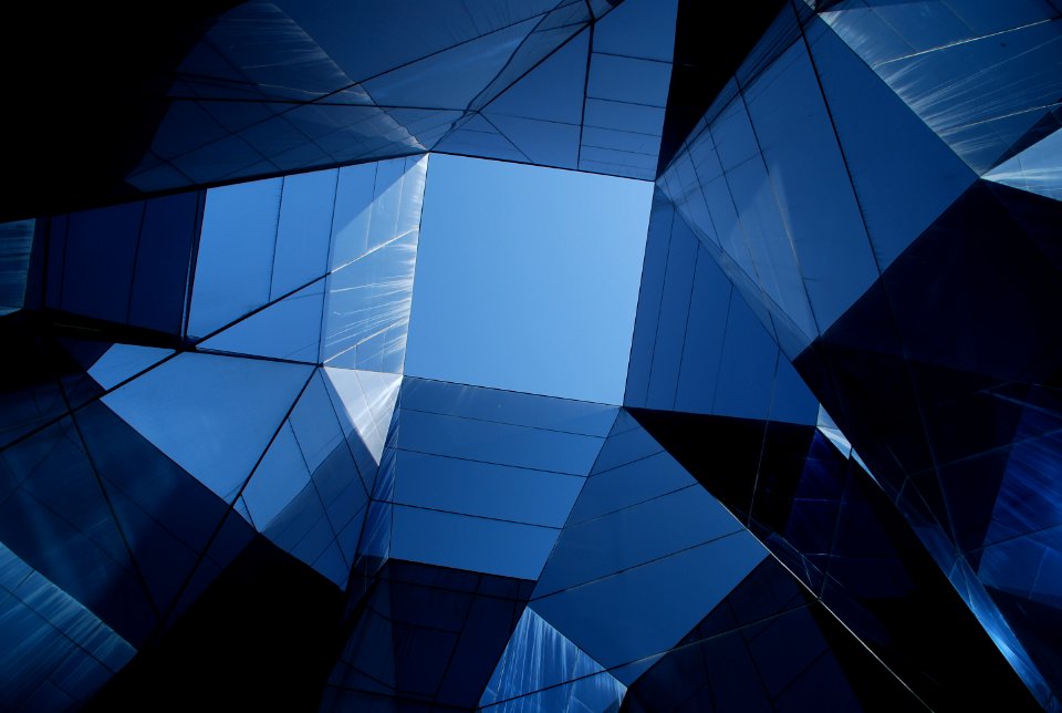 low angle photo of curtain wall building