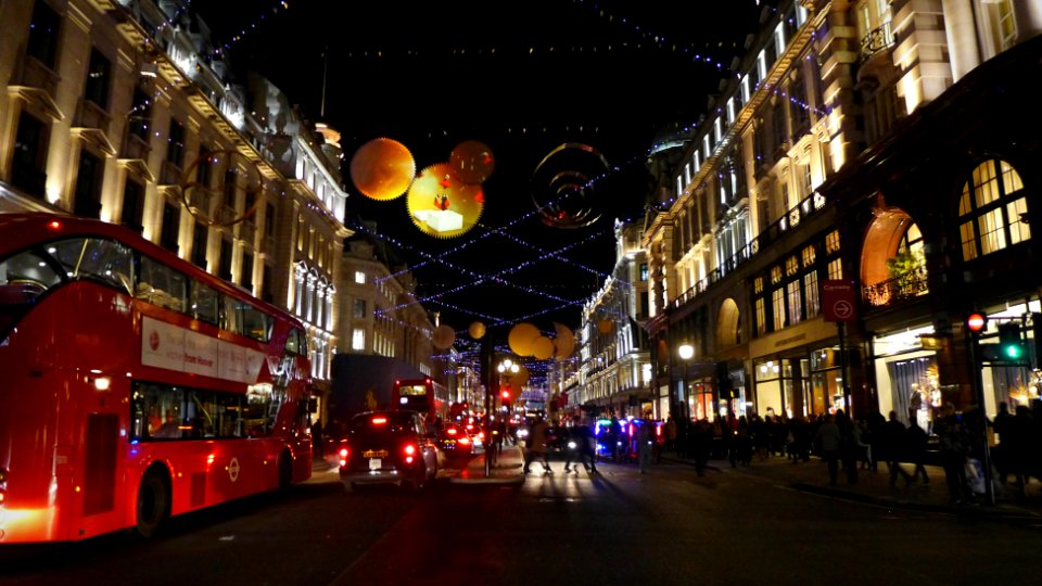 Christmas lights, Regent street, London photo