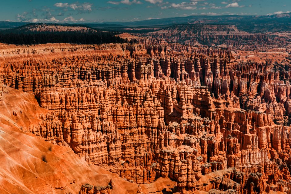 brown rocky mountain in aerial shot photo