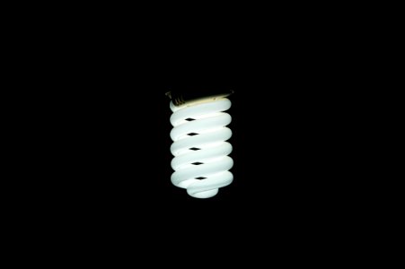 turned on light bulb photo