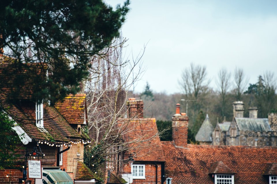 brown house roof during daytime
