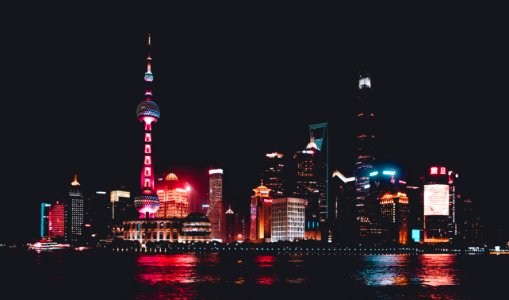 Shanghai, China, Night photo
