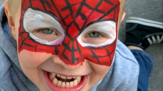 Face body art childhood
