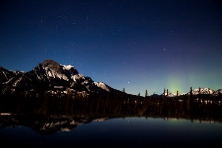 mountain near body of water photo