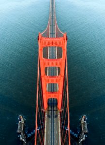 aerial photo of Golden Gate Bridge during daytime photo