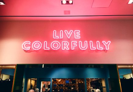 live colorfully neon signage photo