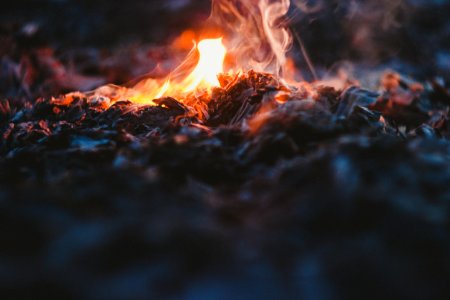 Tambov, Russia, Campfire photo