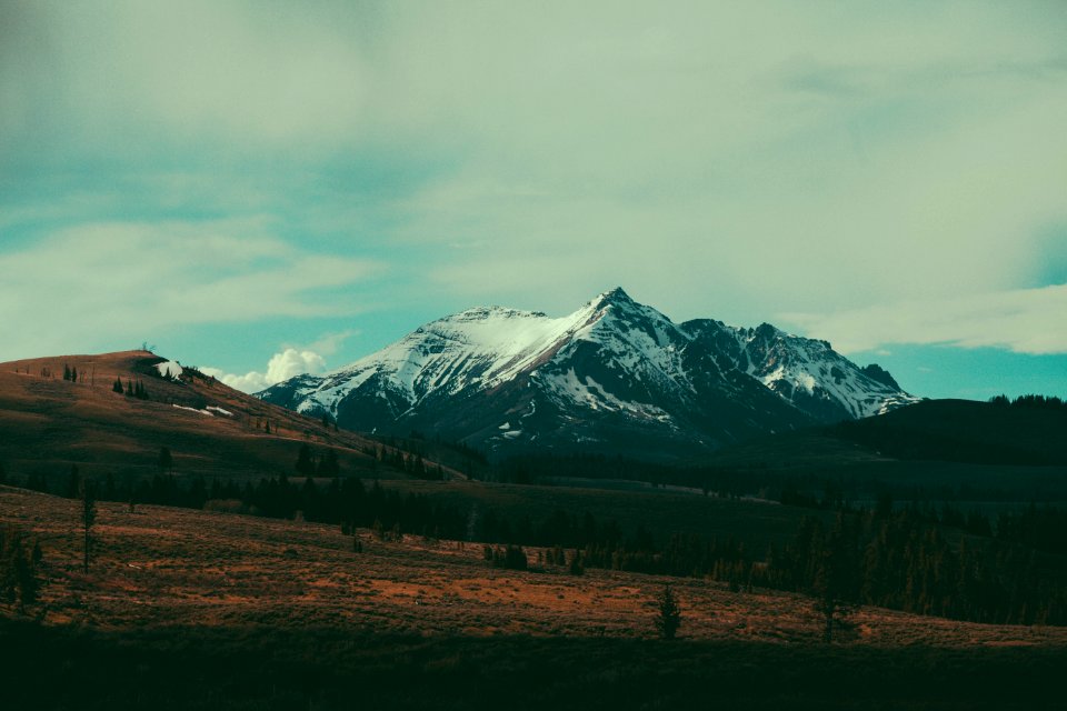 landscape photography of mountain covered with snpw