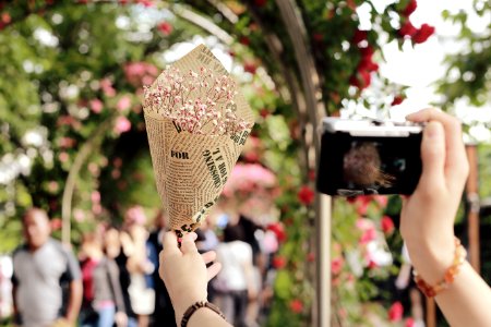 person holding camera photo