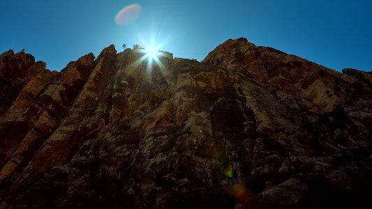Red rock canyon, United states, Blue sky