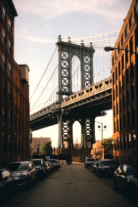 New york, Manhattan bridge, United states