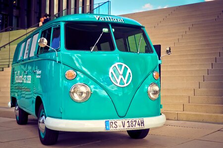 Volkswagen vw bus old photo