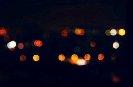 Colorful, Citylights, Bokeh photo