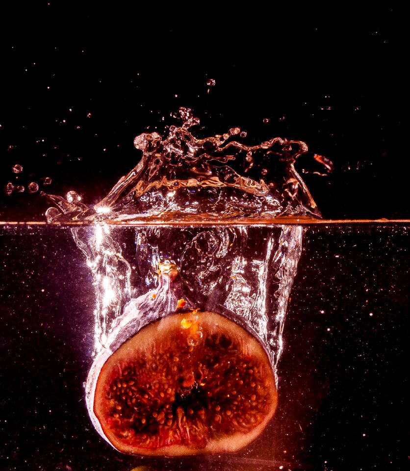 Red fruits wet
