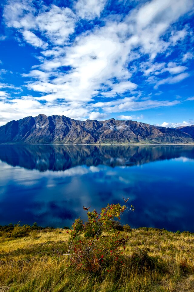 Mountains lake reflections