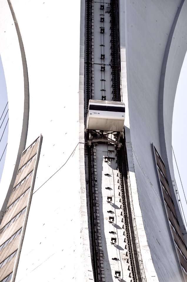 grayscale photography of building