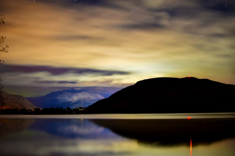 landscape photography of mountain under gloomy sky