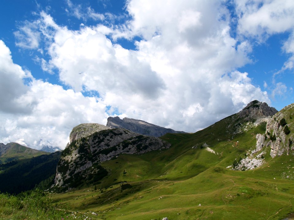 Valparola pass, Italy, Trekking