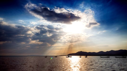 Cambodia, Kep province, Sun