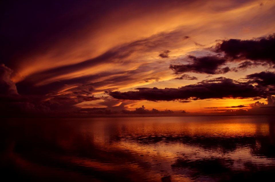 body of water during dawn