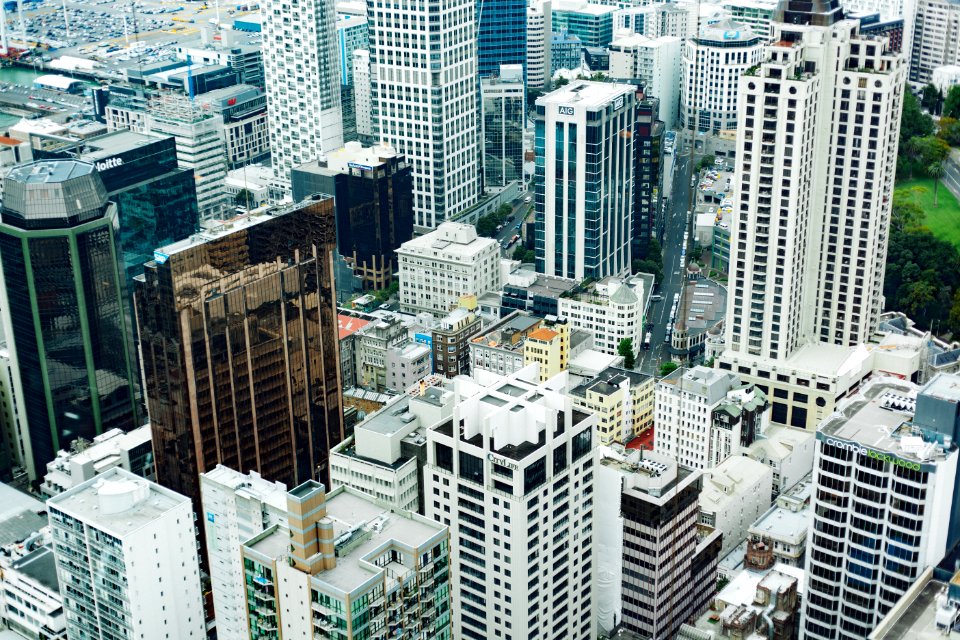 aerial view of city buildings during daytime photo