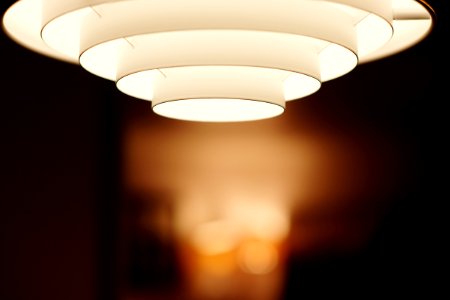 selective focus photo of white ceiling light photo