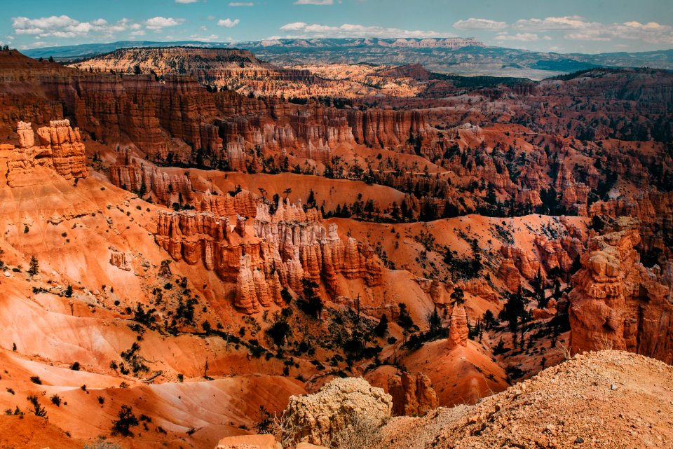 brown canyon under bright sky photo