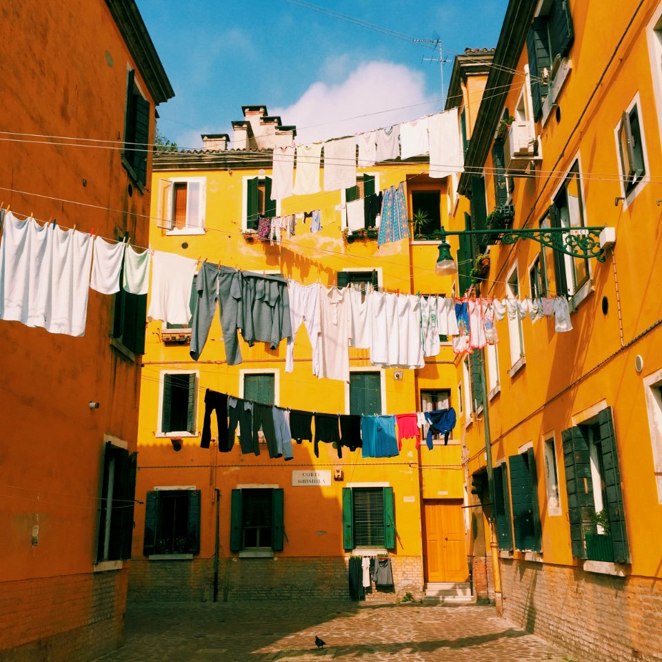 Metropolitan city of venice, Italy, Washing