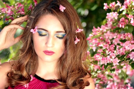 Pink beauty spring photo