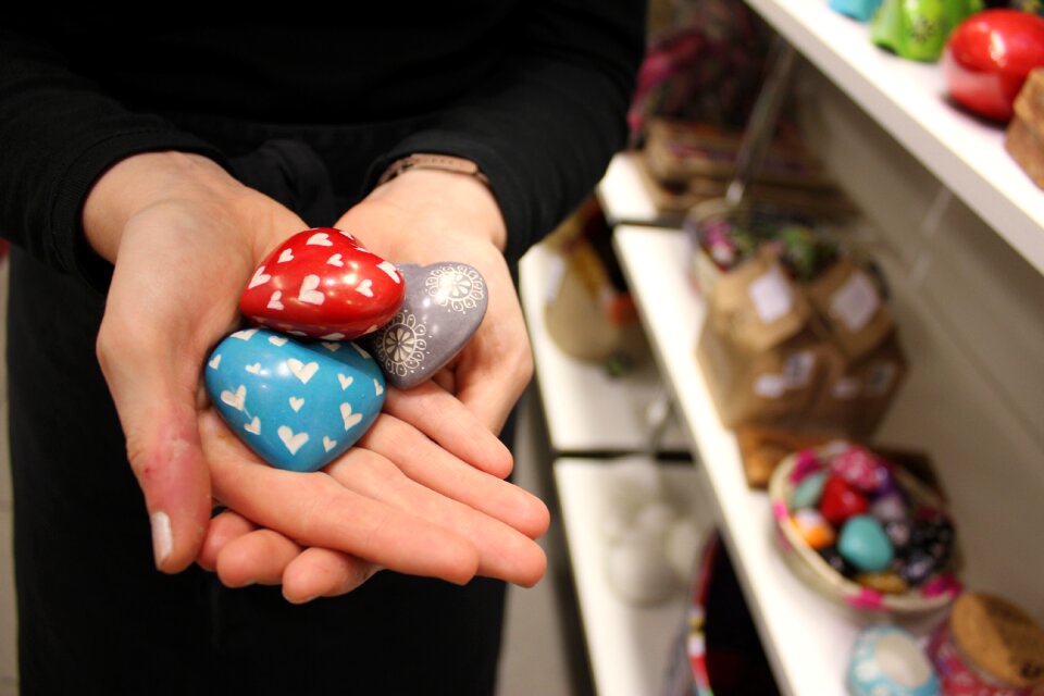 Love fair trade stone