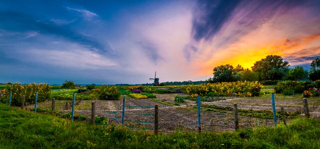 Sunset peaceful view