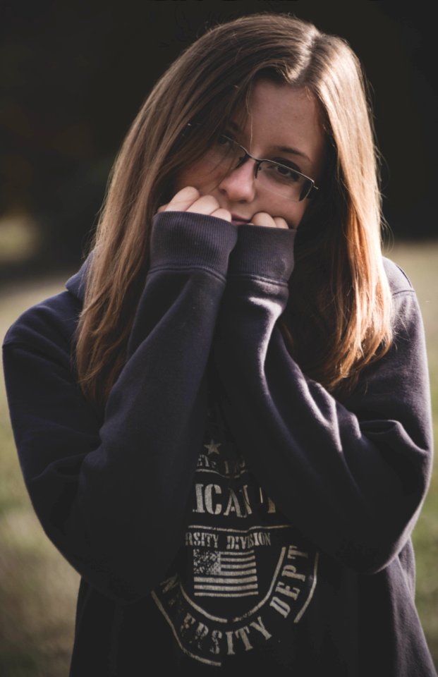 Shy, Bokeh, Autumn