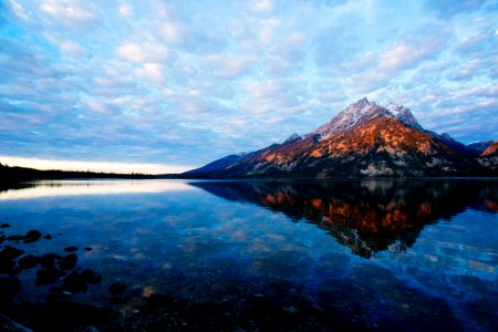 Reflection, Mountain, Teton